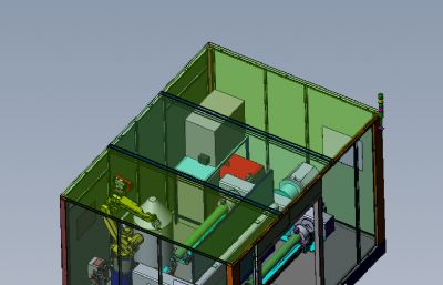 减振器焊接工作站solidworks模型