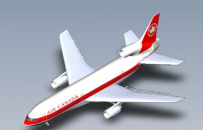 加拿大航空公司民航客机solidworks模型