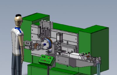 精密五轴加工中心solidworks模型