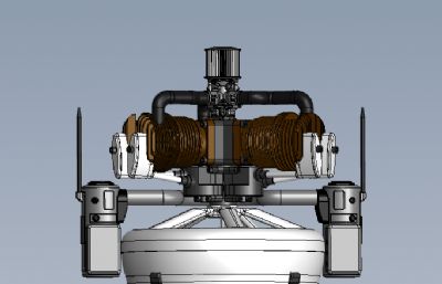 霍尼韦尔T-鹰无人机发动机solidworks模型