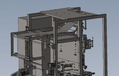 立式包装机solidworks模型