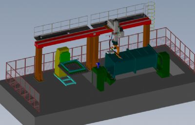 垃圾中转站弧焊机器人solidworks模型