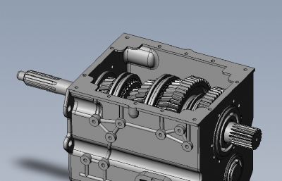 轻卡变速箱solidworks模型