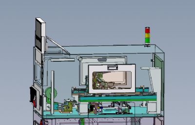 全自动SMT贴标机solidworks模型