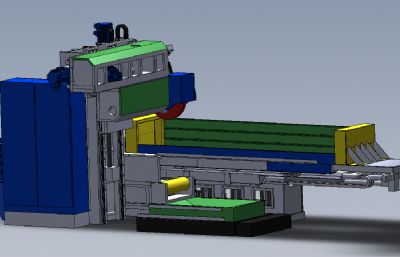 平面自动磨床solidworks模型