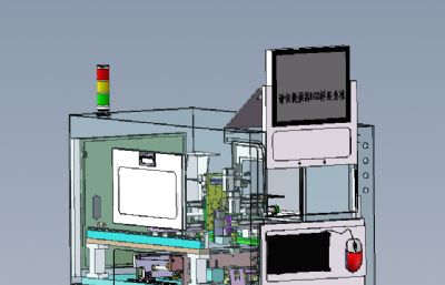 全自动SMT贴标机solidworks模型