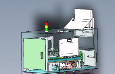 全自动SMT贴标机solidworks模型