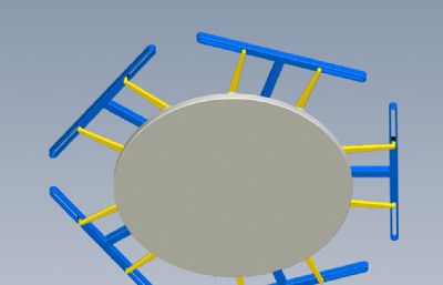 内五角星旋转机solidworks模型