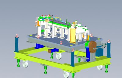 汽车窗户质检检具igs模型