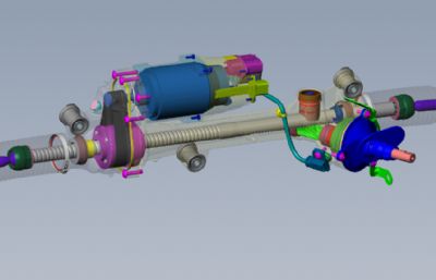 汽车转向结构solidworks模型