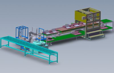 全自动化电脑组装生产线solidworks模型