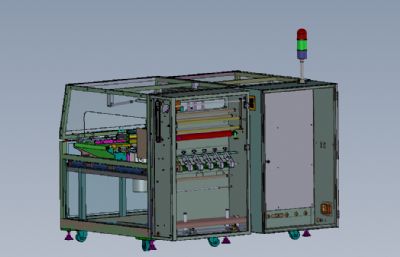 全自动包裹纸盒包装机solidworks模型