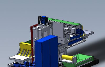 平面自动磨床solidworks模型