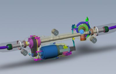 汽车转向结构solidworks模型