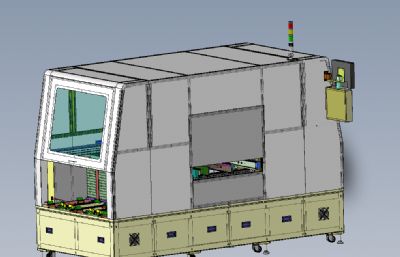 全自动插件机solidworks模型