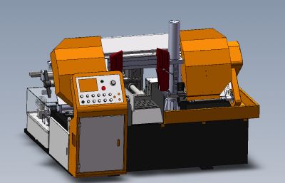 全自动数控锯床solidworks模型