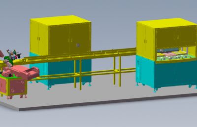 全自动称重检测生产线solidworks模型