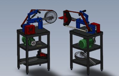 solidworks砂带磨床