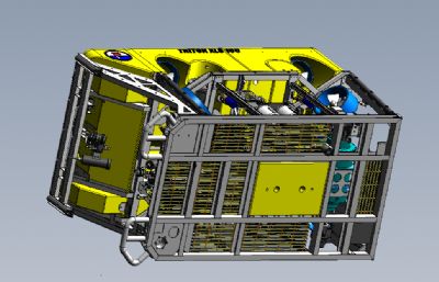 全自动水下机器人,无人潜水器solidworks模型