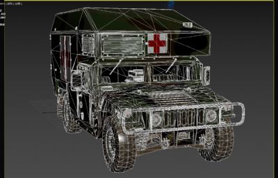 m997a3高机动性多用途轮式救护车3dmax模型