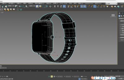 智能手表3dmax模型