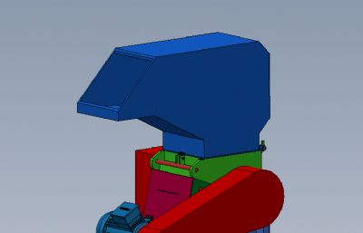 塑料破碎机 塑料粉碎机solidworks模型