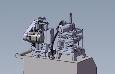 台式冲床solidworks模型