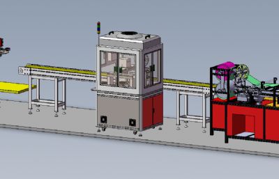 塑胶PPR管弯头包装生产线solidworks模型