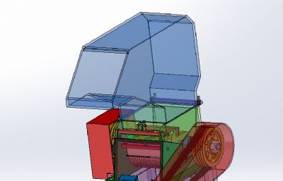 塑料破碎机 塑料粉碎机solidworks模型