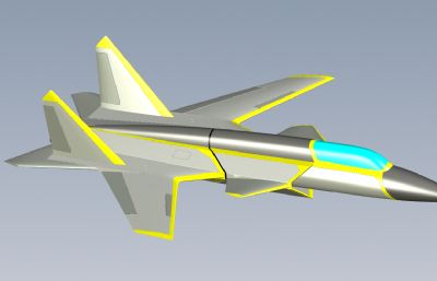苏57 SU-57概念战斗机stl,igs模型