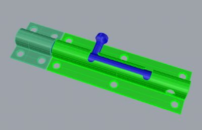 门栓,插销rhino模型