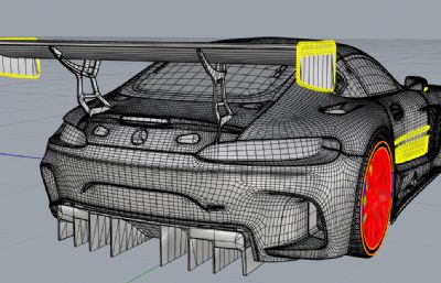 Mercedes gts 3 奔驰gts3汽车rhino模型