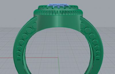 红宝石戒指rhino模型