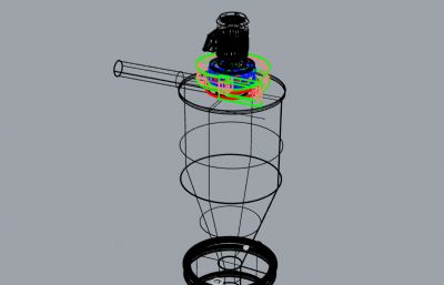 旋风除尘器rhino模型,多格式