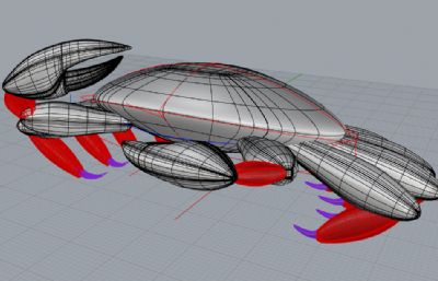 螃蟹rhino模型
