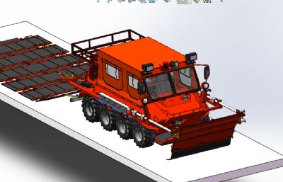 轻型全地形草原灭火战车STEP模型