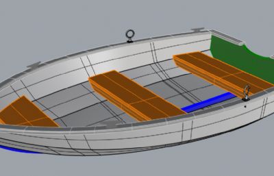 小艇,小船rhino模型