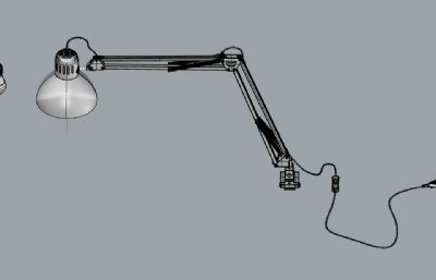 工业风工作台灯rhino模型