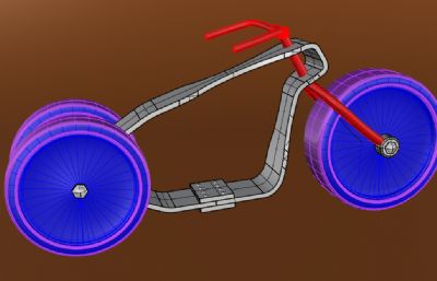 儿童玩具三轮车rhino模型