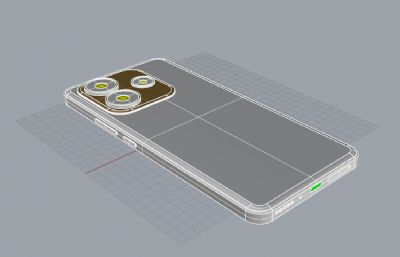 红米Note14手机3D模型