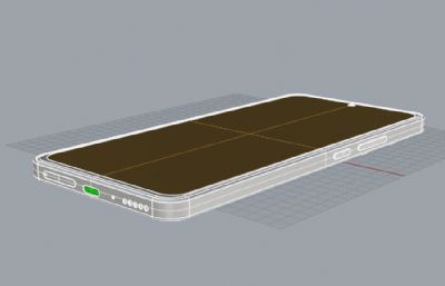 红米Note14手机3D模型