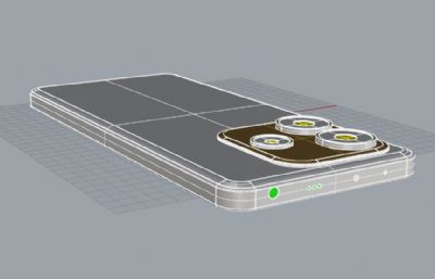 红米Note14手机3D模型