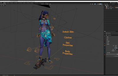 黑百合蔚蓝海岸圣特罗佩blender模型