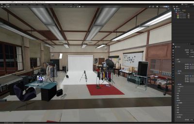 摄影棚 广告拍摄棚 blender