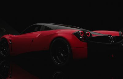 帕加尼Huayra2012跑车blender模型