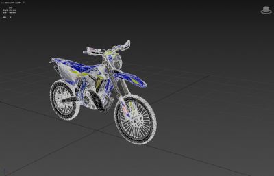 越野摩托车max,fbx,obj模型