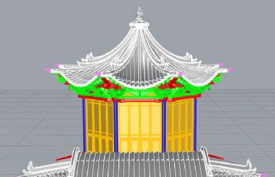 张掖道德观老君殿寺庙rhino模型