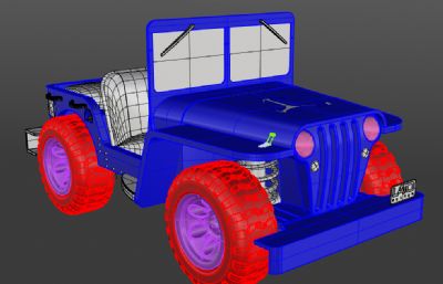 威利斯吉普车rhino模型
