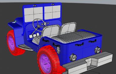 威利斯吉普车rhino模型