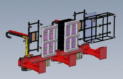 亚克力板材送料机solidworks模型